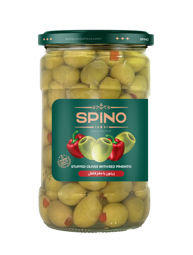 Stuffed olive with red pepper| spino